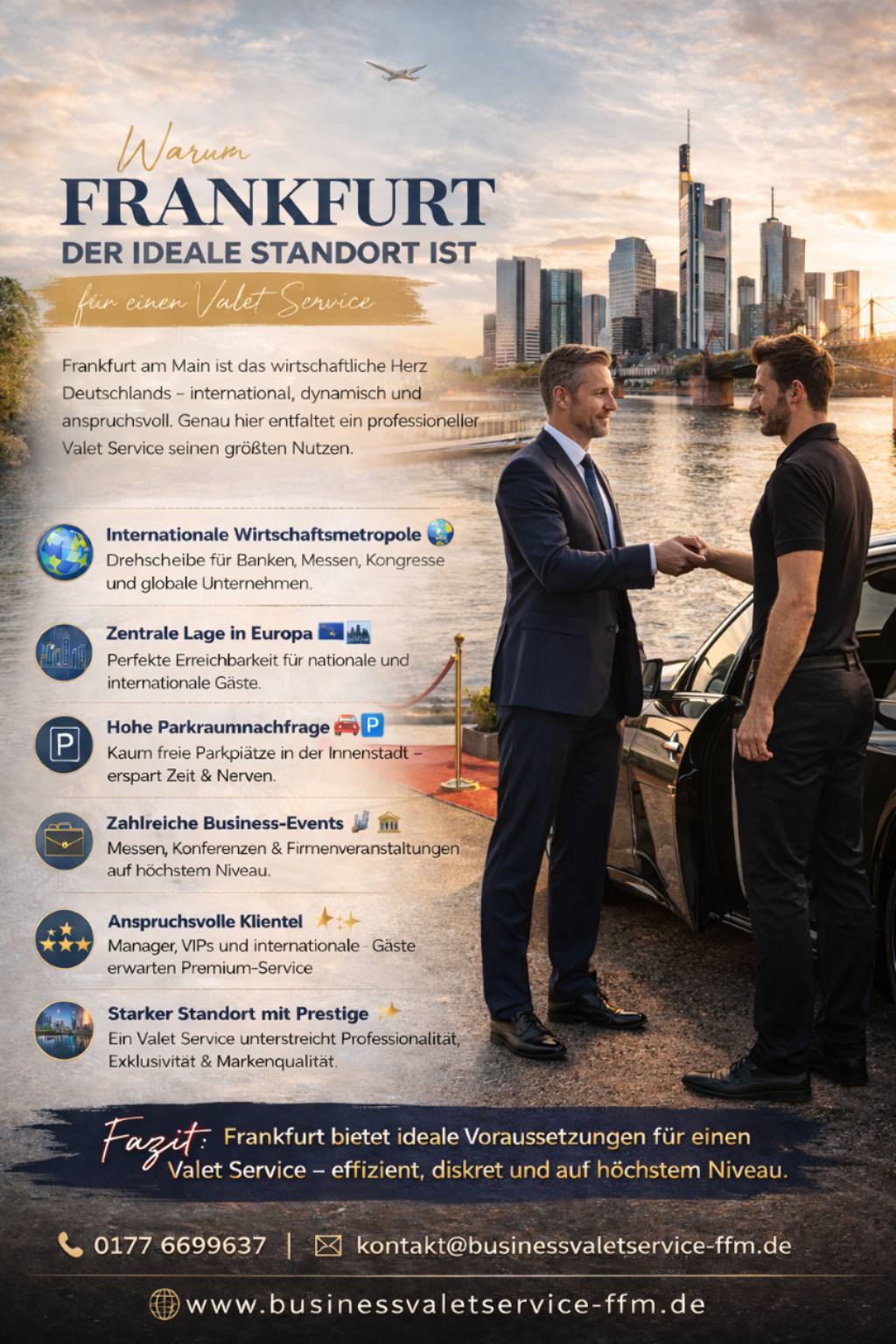 Warum Frankfurt der ideale Standort für einen Business Valet Service ist