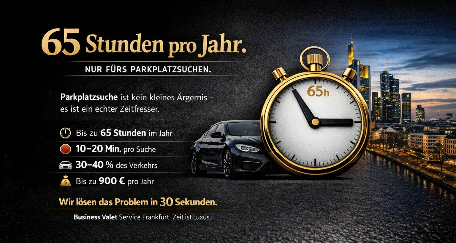 Parkplatzsuche in Frankfurt – ein unterschätzter Zeitfresser