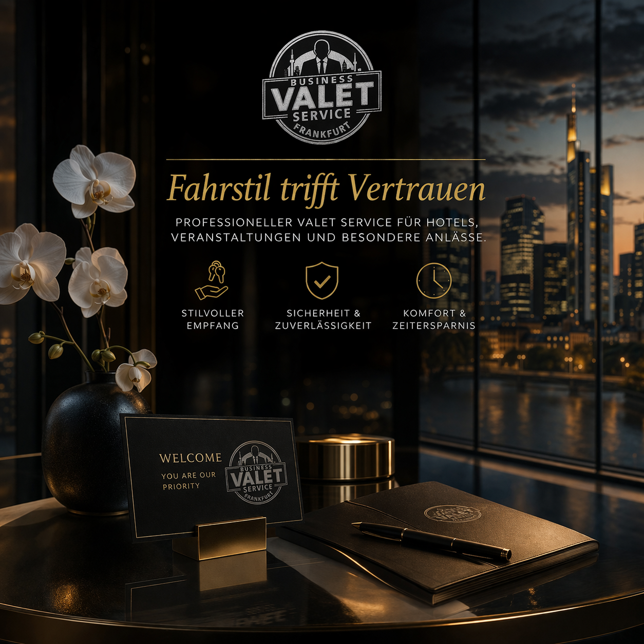 Valet Service für Veranstaltungen, Hotels und besondere Anlässe