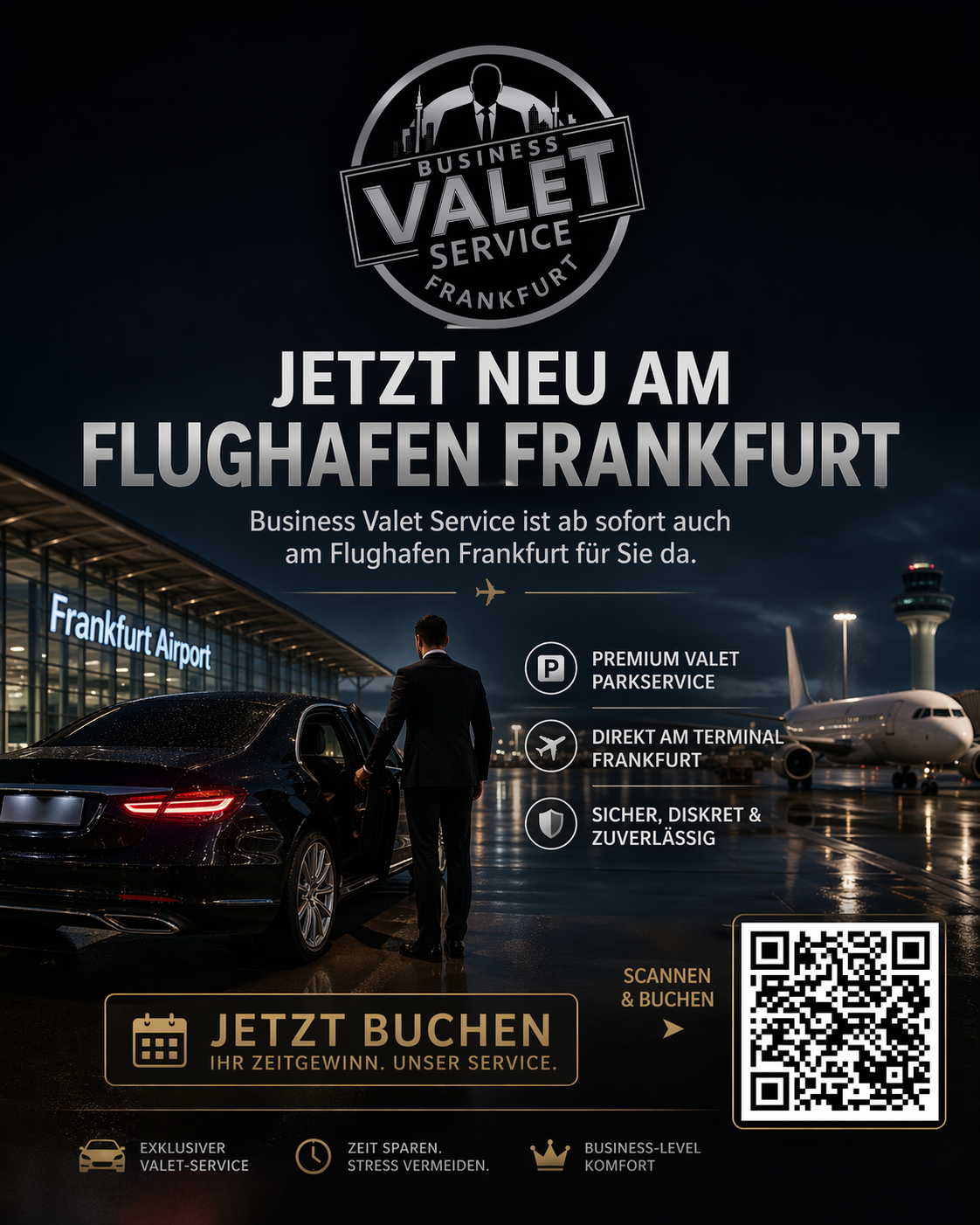 Neu bei Business Valet Service: Ab sofort auch am Flughafen Frankfurt buchbar